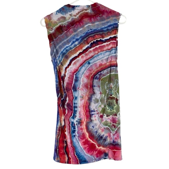 Brunello Cucinelli Long Muscle Tee Shirt Womens Size Small Custom Tie Dye Geode - Picture 2 of 12